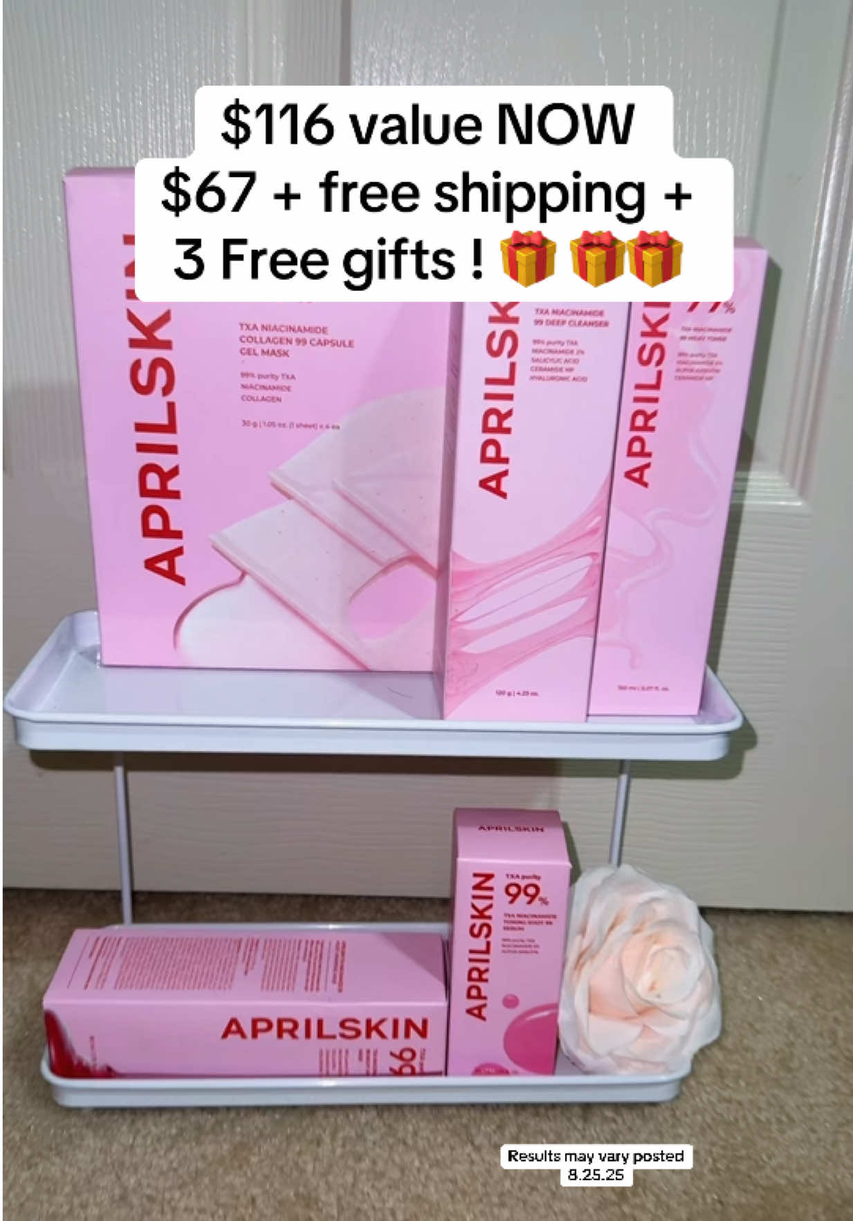 Aprilskin Korean skincare routine TXA niacinamide duo is a must try! @APRILSKIN USA #aprilskin #aprilskincare #koreanskincare #skincare #skincareroutine #koreanskincareproducts #koreanskincareroutine #glowyskin #glassskin  (results may vary) posted 8.25.25