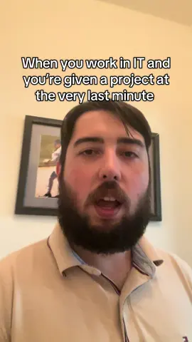 When you work in IT and you’re given a project at the very last minute #fyp #computertok #itsupport #techtok #ithumor 
