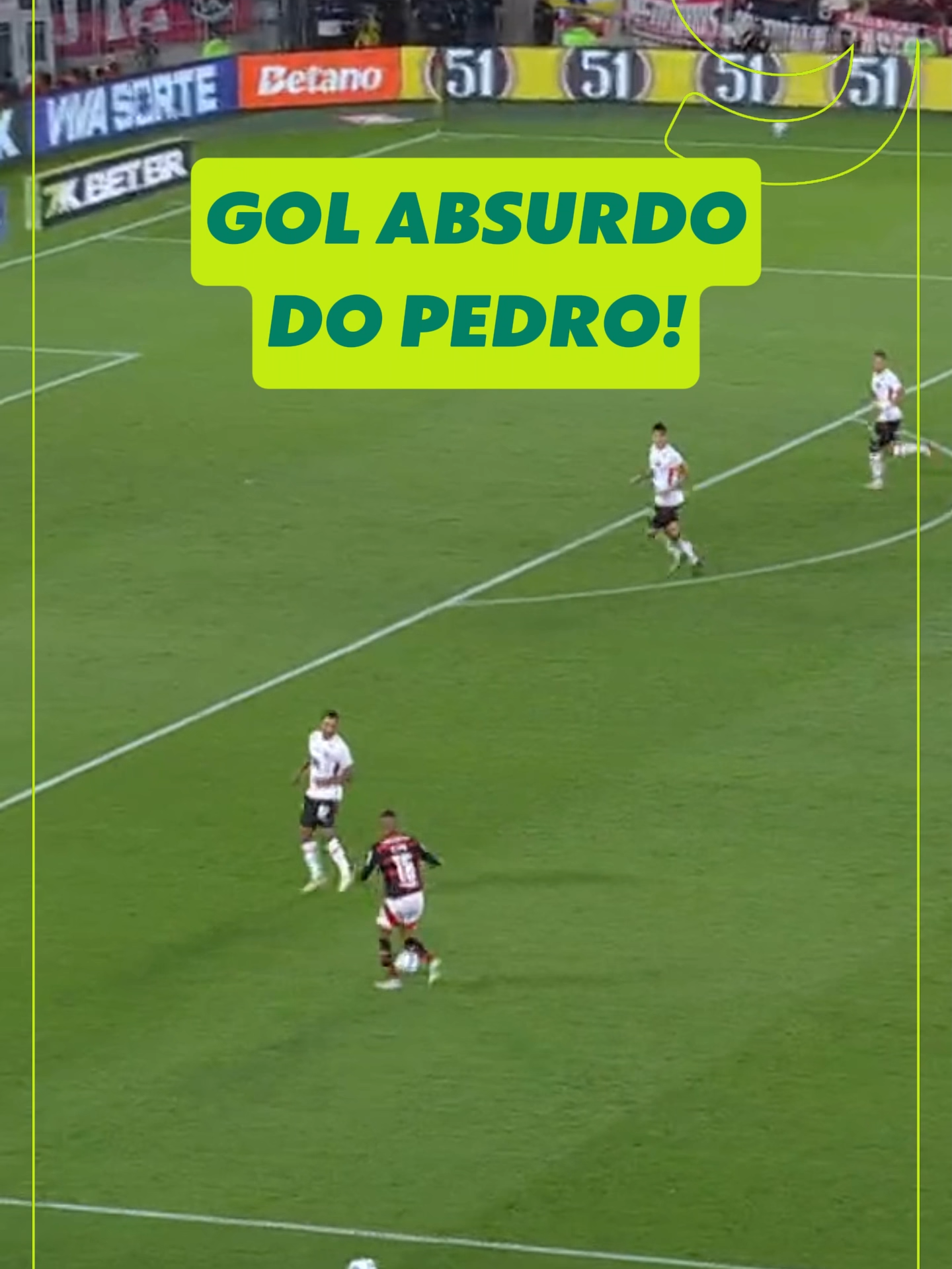Gol absurdo do Pedro contra o Vitória! Esse foi o sétimo do Flamengo na goleada de 8 a 0 - e o terceiro do Pedro. #flamengo #vitória #brasileirão #futebol