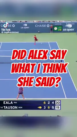 Did Alex curse in Filipino?!😬 #filipino #alexeala #tennis #champion #cursed 