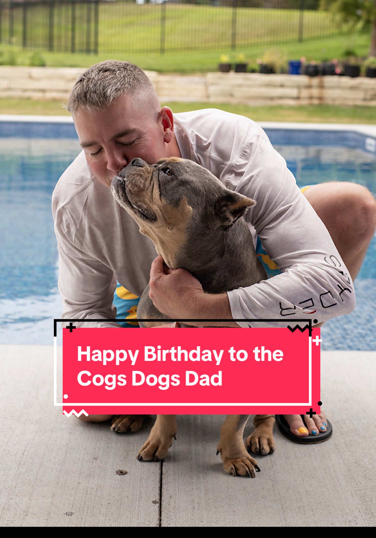 Happy birthday to the Cogs Dogs Dad, the man behind the scenes (and sometimes in front), my husband who’s always working hard for his family, and the best dog dad who somehow always ends up with cat or dog 💩 on him! 😂🎉 It was @cogsdogstroy’s actual birthday yesterday but we were busy celebrating and being in the moment and not on social media. 💜 If you haven’t already, wish him a Happy Birthday in the comments. 🥰 #dogdads #dogs #happybirthday #husband #Love 
