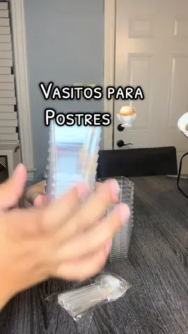 Vasitos para postres! 🍨 #postres #fiesta #mesadepostres #contenedor #fruta 