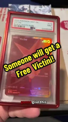 Free PSA Victini Giveaway Event? Find out how Bundles are priced just above TCG values as of today. Win - Win Scenario for you and me.  If now BWR is pulled naturally, you have a second chance to win one in a drawing. If some one pulls it, the event is concluded and I keep the slab. Win-win but odds in your favor 🎰  #blackandwhite #pokemontcg #giveaway #psa #victini 