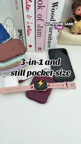 3-in-1 and still pocket-size.On sale today!#tiktokshoplabordaysale #4in1charger #powerbankcharger #liveincentiveprogram #rorry #fyp #traveltips #tiktokmademebyit #olebrandselect #3in1charger #rorrycharger #foryou #portablecharger #applewatchcharger #applewatch #battery #powerbankviral #powerbank 