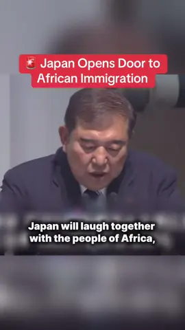 Prime Minister Shigeru Ishiba has just announced that Japan will accept 300,000 immigrants from Africa. #japan #japannow #immigration #foreigner #africa