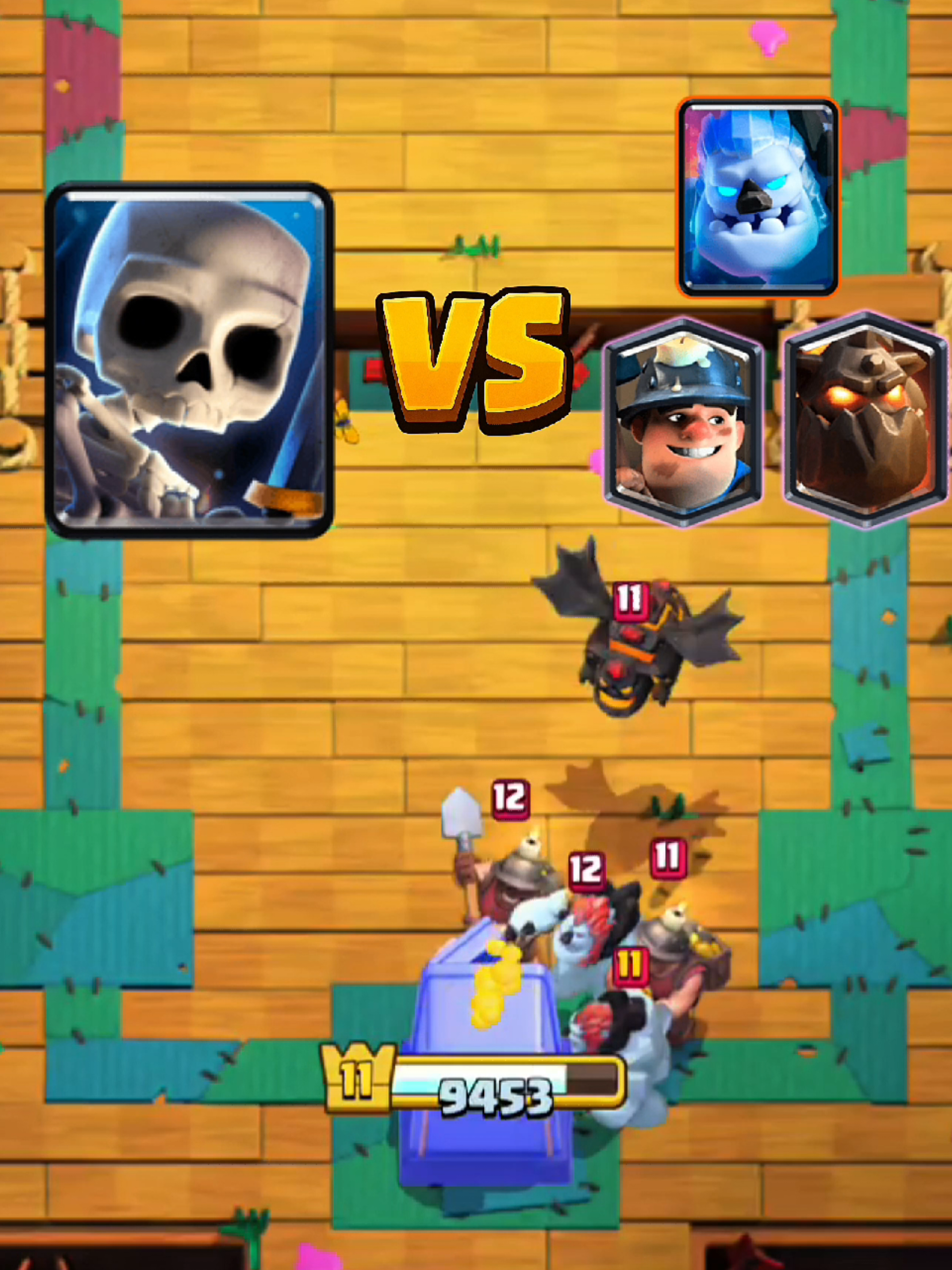 Mijos si alguna vez los atacan por 2 líneas defiendan mejor a los esqueleticos #ClashRoyale #CR 