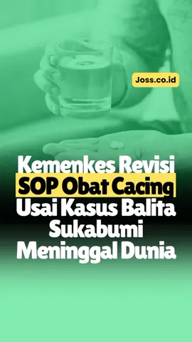 Kasus meninggalnya Raya (4), balita asal Sukabumi yang tubuhnya dipenuhi cacing, bikin pemerintah bergerak cepat. Kemenkes revisi SOP obat cacing: kini wajib diminum langsung di depan petugas agar lebih aman, plus perketat rujukan ke rumah sakit. Tragedi ini jadi alarm nasional untuk perbaikan layanan kesehatan anak Indonesia. Selengkapnya di Joss.co.id #obatcacing #sukabumi #sop #viral #news 