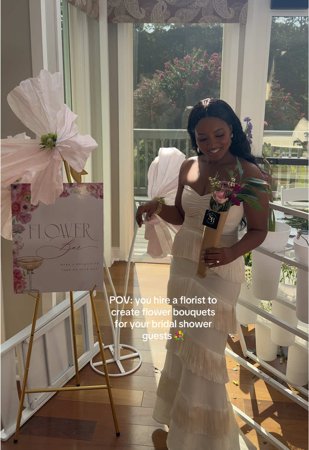 Brides-to-be in the DMV, @SUMMER BLOOMS is the florist you want 🌷#bridalshower #bride #bridetobe #flowers #flowerbar #bridalbrunch #2025bride #2025wedding #weddingtok #bridetok #florist #dmv #dmvflowers #dmvflorist #blackbride #diybride #creatorsearchinsights #dmvbride #fyp 