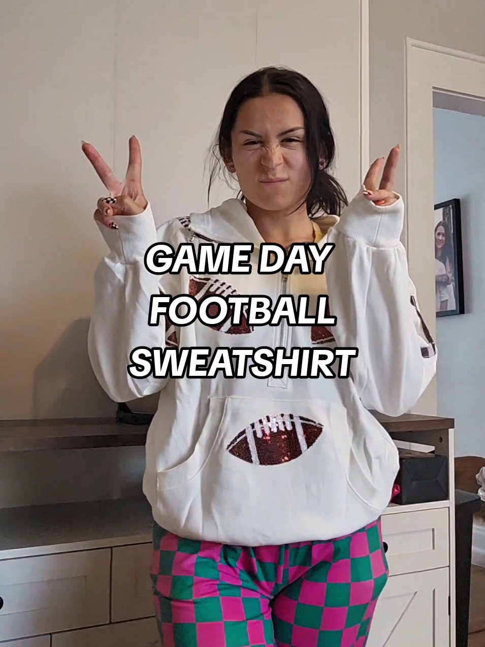 Football mom game Day sweatshirt ! #footballmom #football #gameday #footballgame #tiktokshopcreatorpicks