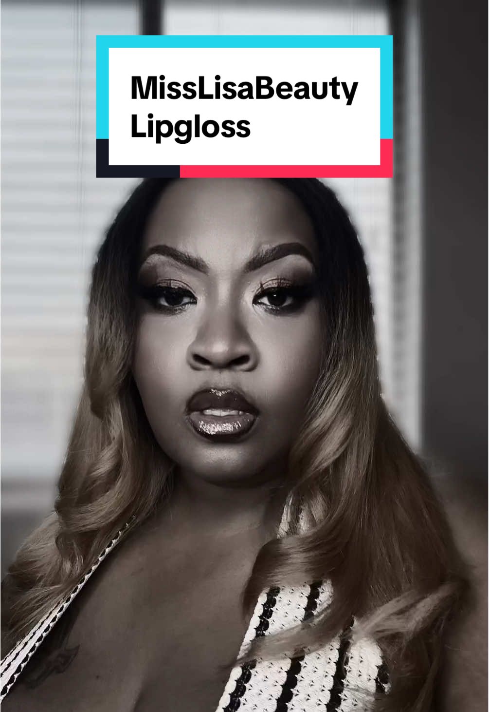 @Misslisabeauty Lipgloss try on with me. Please go support if you are able to. #lipgloss #support #woc #makeup #50sclub 