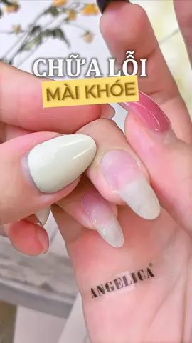 Chữa lỗi không sạch khoé bị nhăn móng #angelica #angelicachinhhang #angelicachinhhangd #nail #cachlamnail #daumai #matmeoangelica 