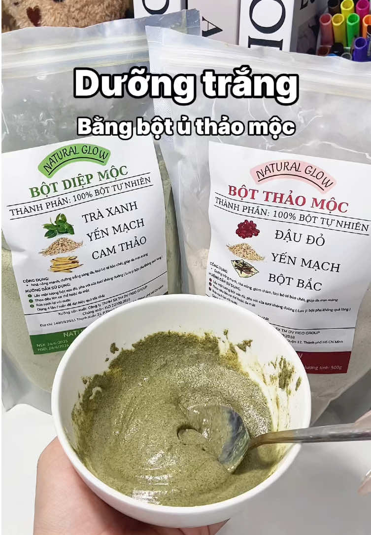 Dưỡng trắng da đơn giản tại nhà với ủ bột thảo mộc ✨ #ubotthaomoc #duongtrangdabody #duongtrangda #cachtrangda #fypシ゚viral 