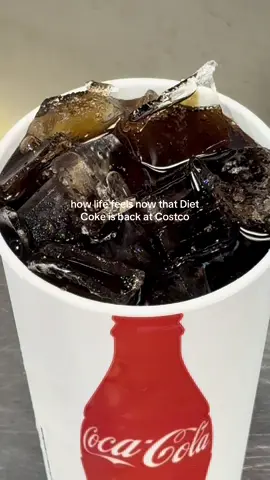 how life feels now that Diet Coke is back at Costco @Costco Wholesale @Coca-Cola #costco #costcofinds #costcotiktok #dietcoke #costcofoodcourt 