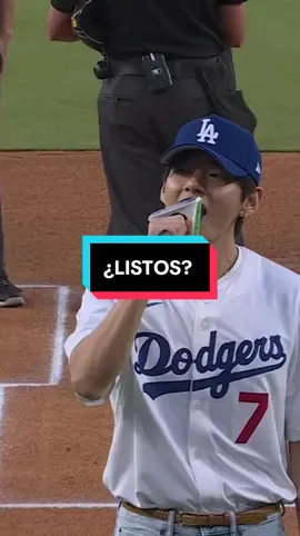 ¡ES HORA DE DODGER BASEBALL! ¡V está listo en el Dodger Stadium! #BTS #Taehyung #V #방탄소년단 #김태형 @BTS 