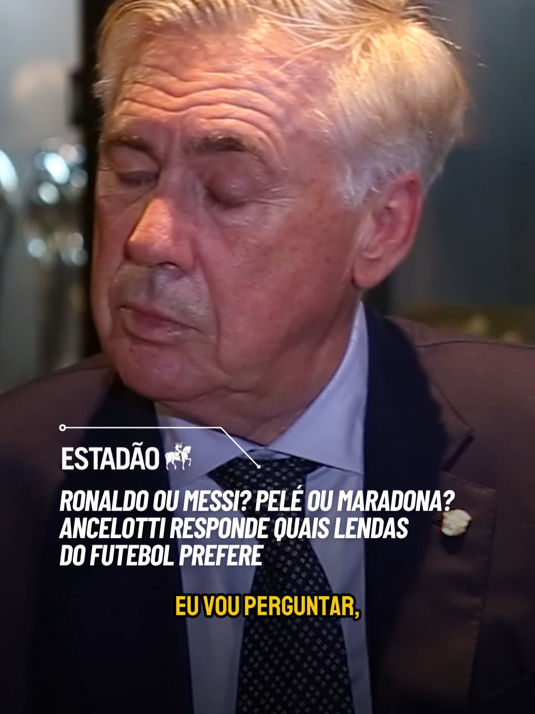EXCLUSIVA COM ANCELOTTI ⚽ Carlo Ancelotti, técnico da seleção brasileira, concedeu entrevista exclusiva ao colunista do 'Estadão', Marcel Rizzo, direto do museu da CBF após convocação da seleção. Durante a conversa, o técnico falou quais suas lendas preferidas do futebol. 📹 Veja o vídeo e leia a entrevista no link. #CarloAncelotti #seleçãobrasileira #CopadoMundo