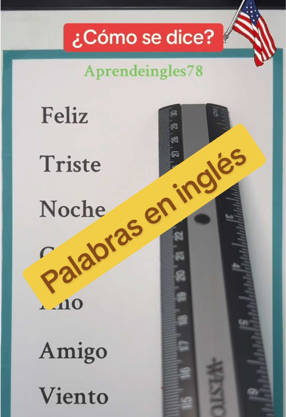 Palabras en inglés #ingles #inglesfacil #inglesrapido #inglesamericano 