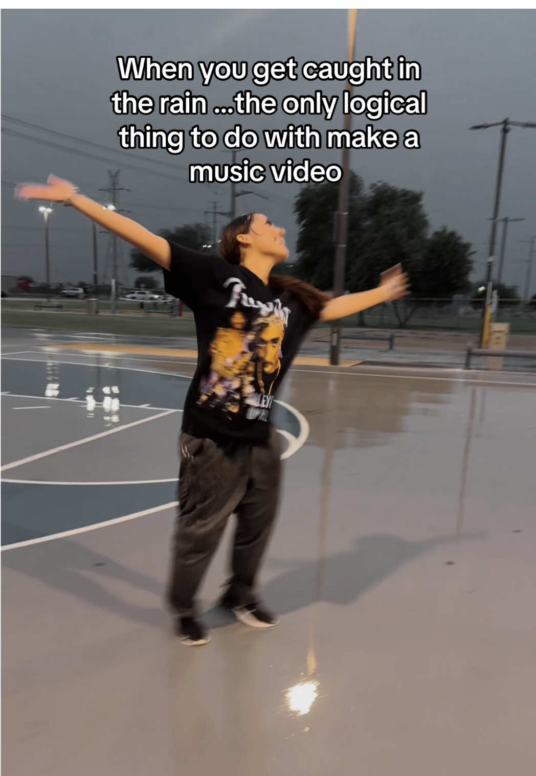 When you get caught in a rain storm dance in it ! #xtina_gamez #rainmusic #musicvideo #rainraingoaway #dancingintherain 
