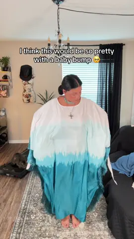 Would you wear it? 👀💙🤰🏼 #butterflyabaya #fashionfinds 