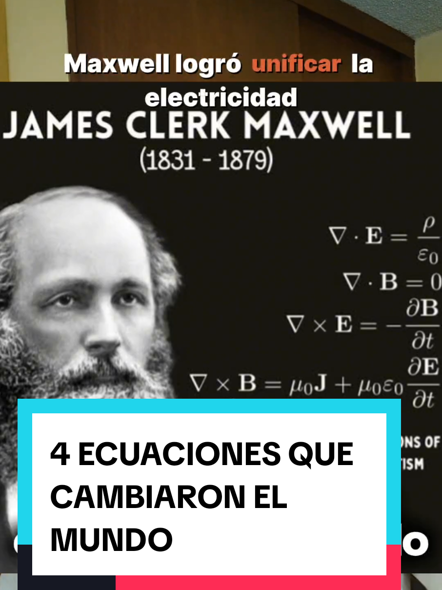 Las Ecuaciones de Maxwell: el lenguaje del electromagnetismo #fisica #physics #SabiasQue #ciencia #fyp 