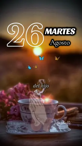 ✨ “Martes 26 de agosto 🙏 Hoy camino con fe, confianza y fortaleza en Dios. 💛 #Fe #esperanza #martes #buenosdias #oraciondelamañana 