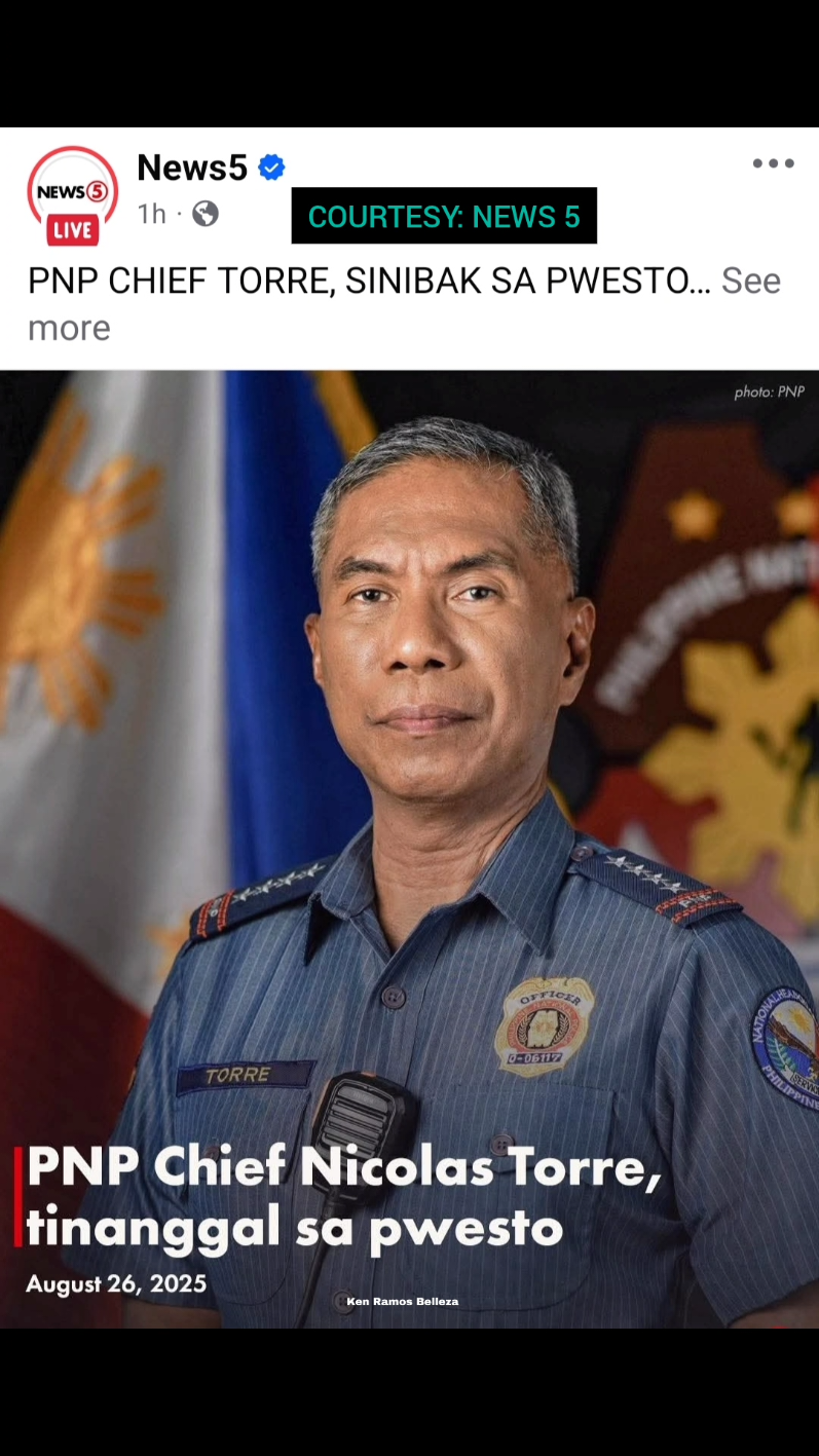 PNP CHIEF TORRE SINIBAK NA SA PWESTO? #breakingnews #news #balita 