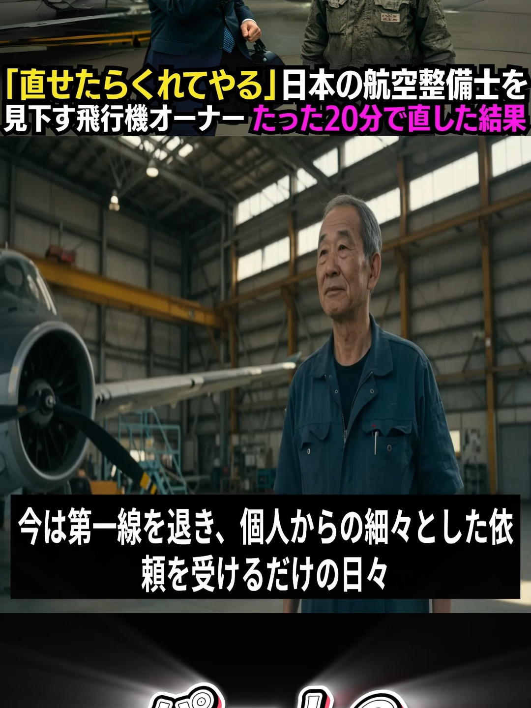 「直せたらくれてやる」日本の航空整備士を見下す飛行機オーナー…たった20分で直した結果…パート2