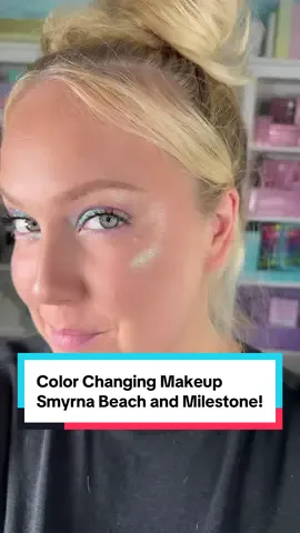 Replying to @✨Glisten with Jackie ✨ The magic of Multichrome and duochromes 🥰 This makeup shifts colors depending on  lighting and angles. I always recommend using multichromes, shimmers ect with a tacky base for maximum color shift and shimmer 🩵 #multichrome #shimmereyeshadow #fyp #makeup #colorfulmakeup 