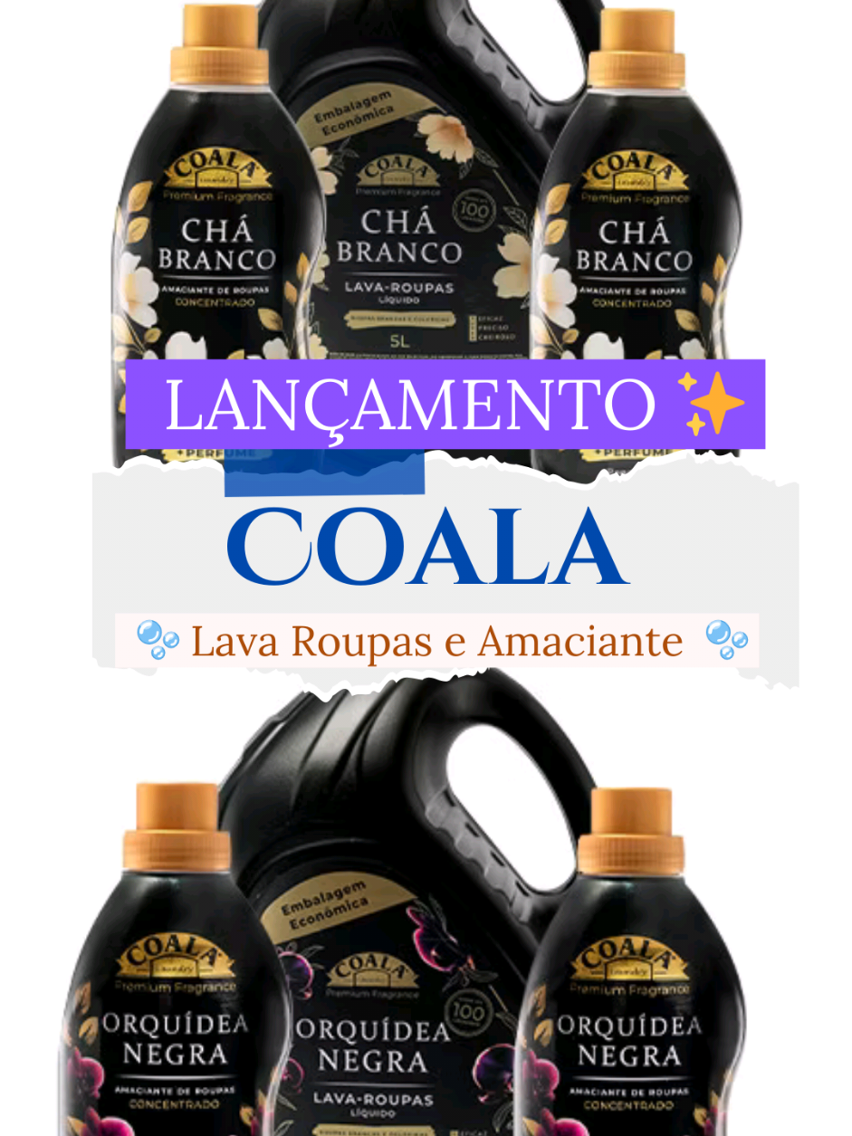 Roupas perfumadas com o KIT COALA LAVA ROUPAS + AMACIANTE 🫧✨💜 Digite o ID na barra de pesquisa da SHOPEE e garanta a sua fragrância preferida 🫧💜😍 ID Kit Chá Branco: CAJ-NTV-UYG ID Kit Orquídea Negra: BDE-BAN-QJK #lavaroupas #amaciantecoala #lavaroupascoala #lavanderia #limpezadacasa 