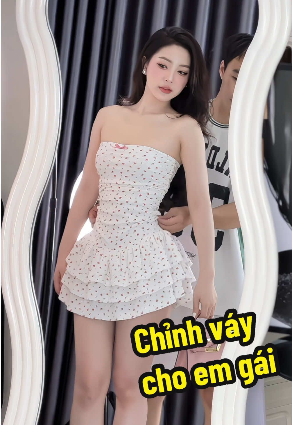 Em gái mặc váy hoa iu quá #viral 