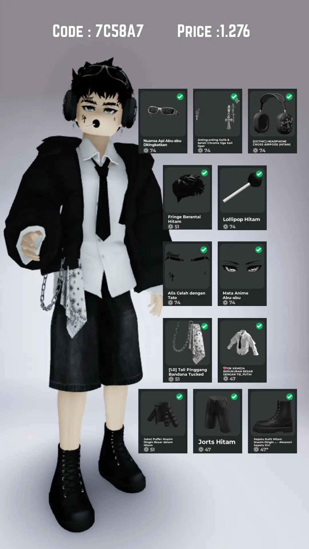 it boy doll (2d) + animasi #roblox #outfit #outfitideas #robloxoutfit 