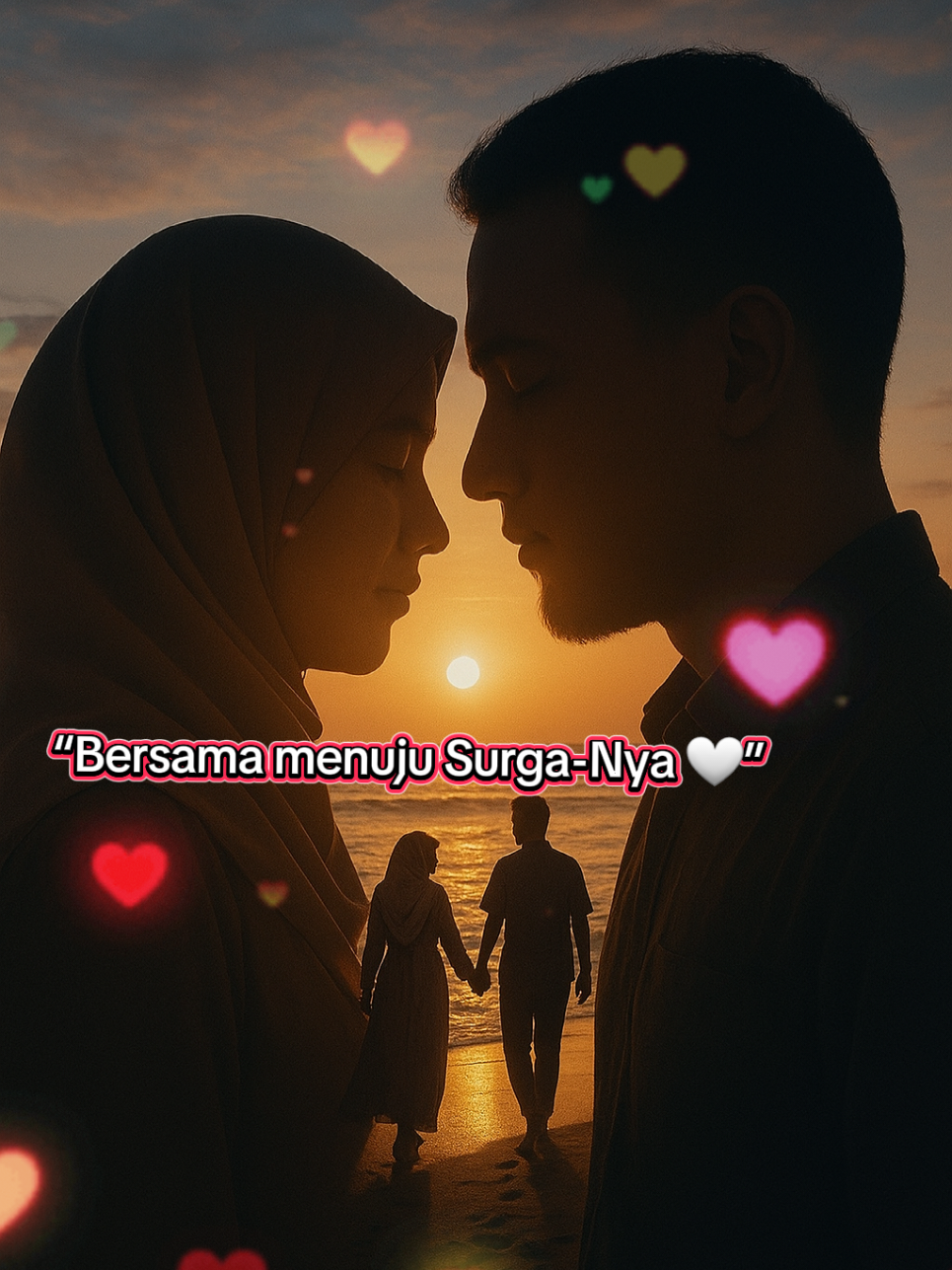 “Cinta yang halal itu bukan sekadar bersama di dunia, tapi juga saling menuntun menuju Surga-Nya 🤍 #CintaHalal #IslamicQuotes #Nikah #fyp 