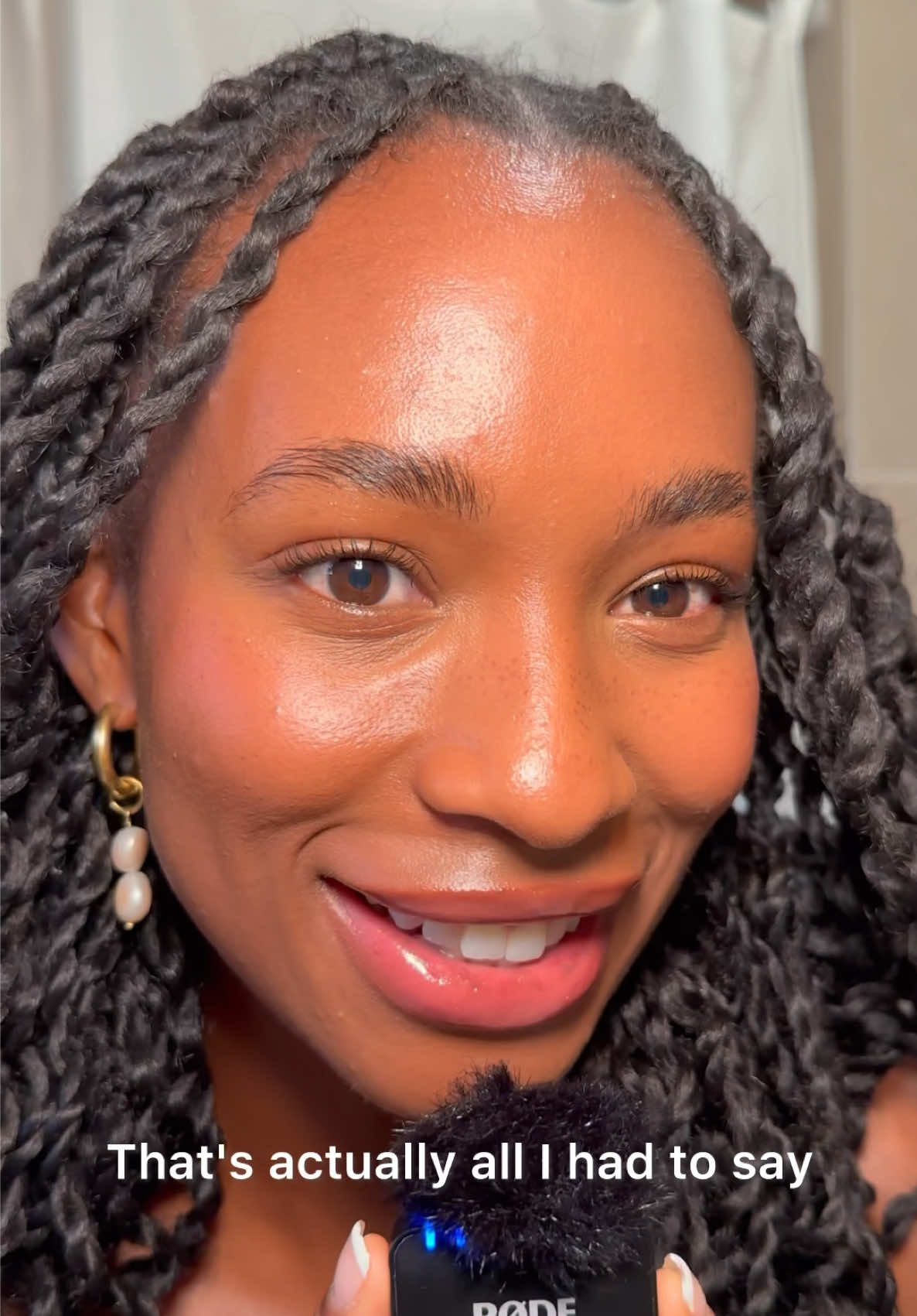 Makeup Break Down 🤍 Wearing: @elfcosmetics Halo Glow Liquid Filter & Brow Lift @Kosas Concealer 7.5W @Fenty Beauty Contour Skinstick in Espresso @Rare Beauty Liquid Blush in Charm @Huda Beauty Glowish Blush in Healthy Peach  @ColourPop Cosmetics Lip Liner  @Glossier Cloud Paint in Haze @laneige_us Lip Sleeping Mask