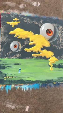 Day 289: #makearteveryday  I finished this surreal, science fiction gouache painting today. I think it has a few different vibes: weird, unsettling, horror-inducing, whimsical, trippy, and curious. What vibes do you feel when you look at it? #gavinottesonart #scifiart #surrealism #gouachepainting 