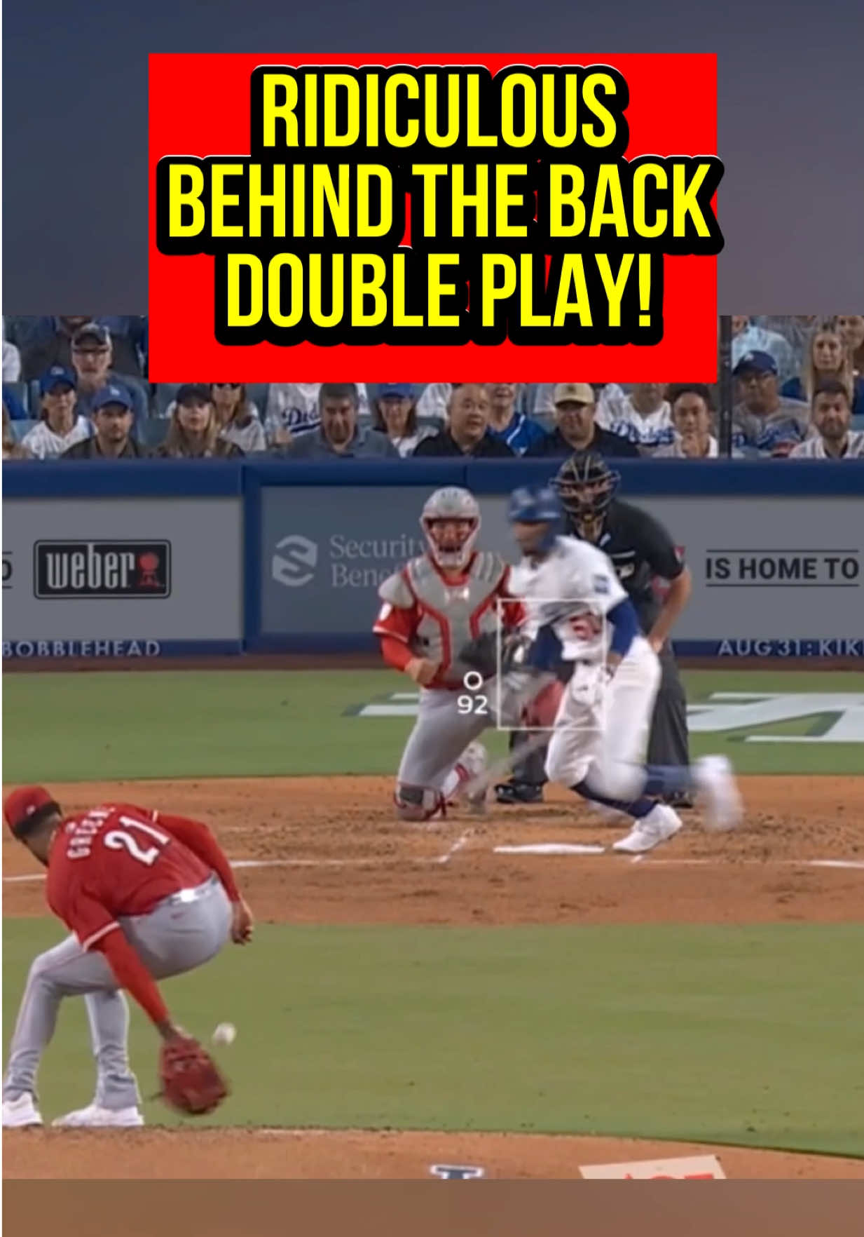 Hunter Greene turns a crazy double play! 😱 #baseball #MLB #pitching 