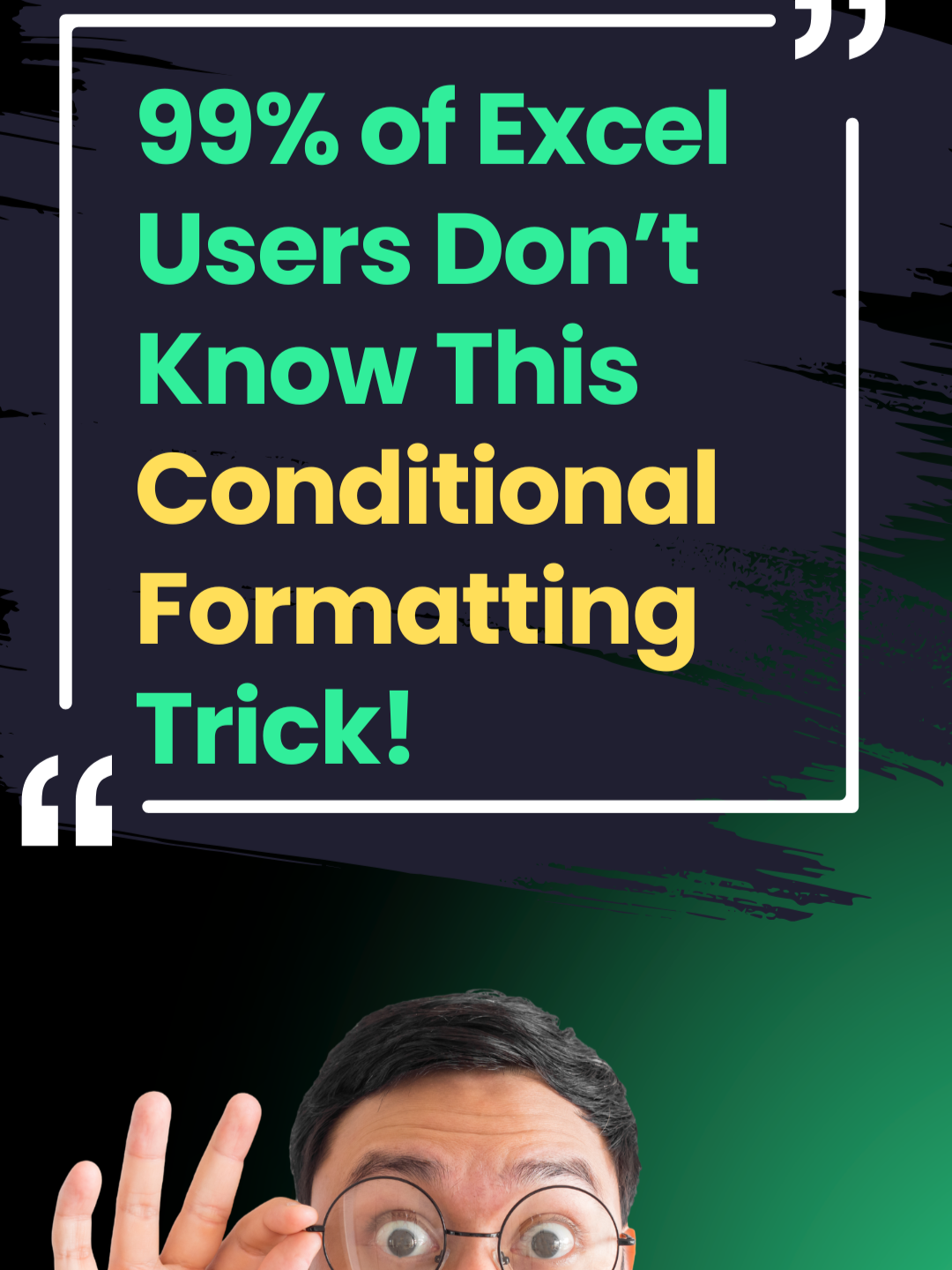 Format Only Cells That Contain#exceltips