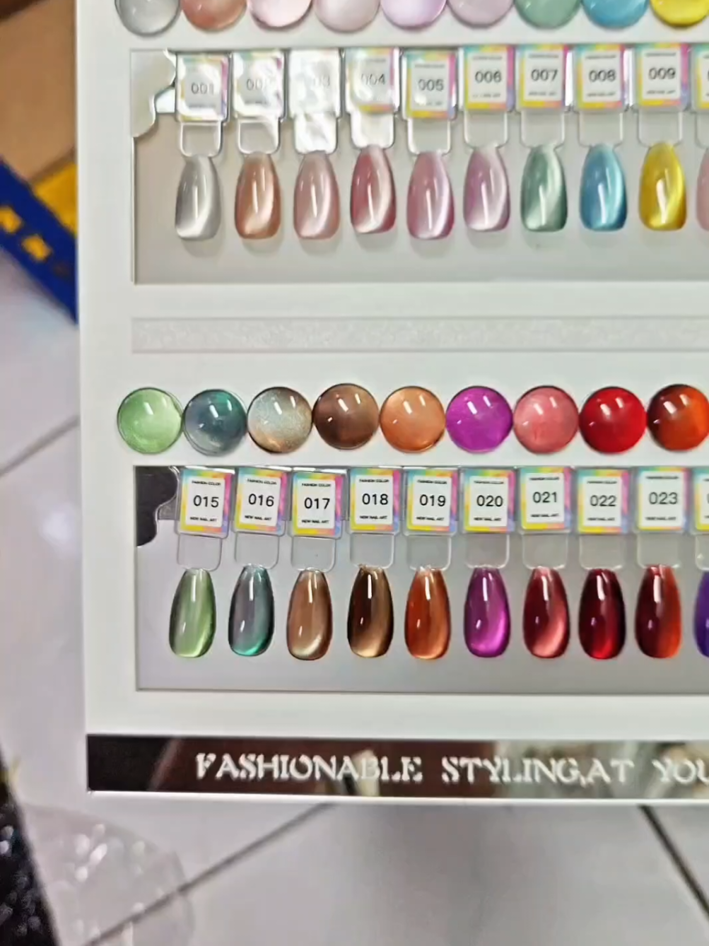 DAININA WATER GLASS 28 COLOR  #cateye #nailist #daininacateye #cateyenails #viralvideo 