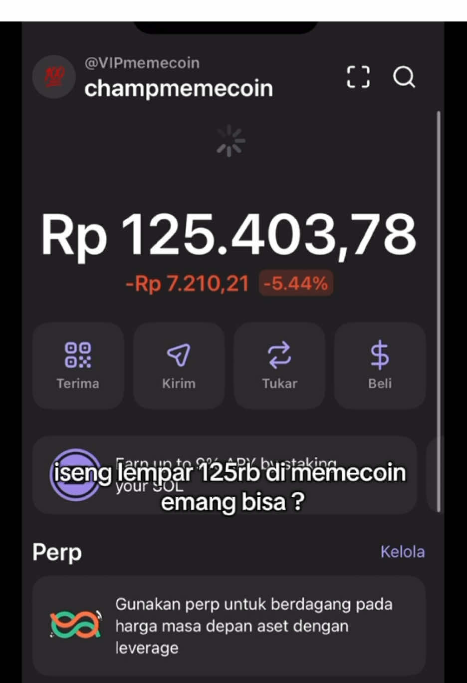 tempat membeli sesuatu yang kita mau hanya di memecoin gw bisa . #solana #phantom #memecoins #memecoinseason #cuantanpabatas 