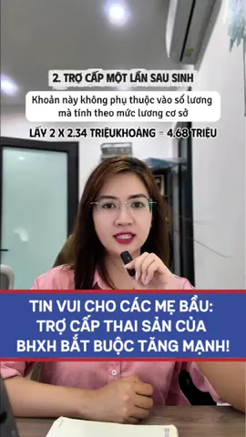 Bạn có biết trợ cấp thai sản của bhxh bắt buộc mới nhất bao gồm những khoản nào không? Cùng khám phá 4 khoản tiền siêu giá trị dành cho các mẹ bầu! #mevabe #chamsocmebe #baohiem #mangthai #mebau                  