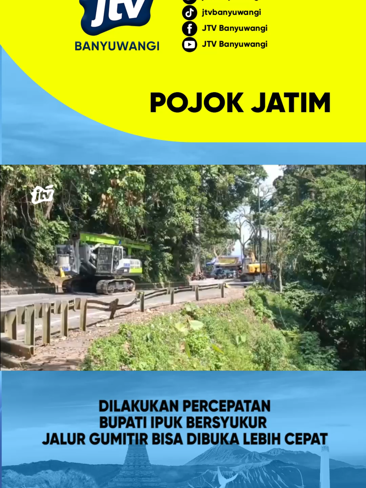 Dilakukan percepatan, bupati Ipuk bersyukur jalur Gumitir bisa dibuka lebih cepat #berita #news #jtv #jtvbanyuwangi #banyuwangi #jawatimur #trendingindonesia #fyp #fypindonesia