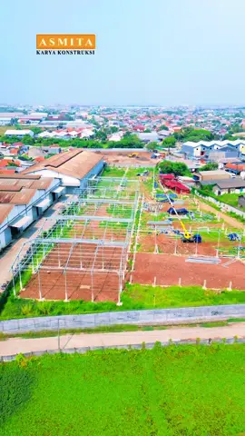 Work still progress 🔥 On progress Instalasi erection baja Warehosue - Salembaran Let’s Build Your Dream Warehouse With Us ☺️🏗️ #bangungudang #bangunkost #bangunruko #asmitakaryakonstruksi #padel      