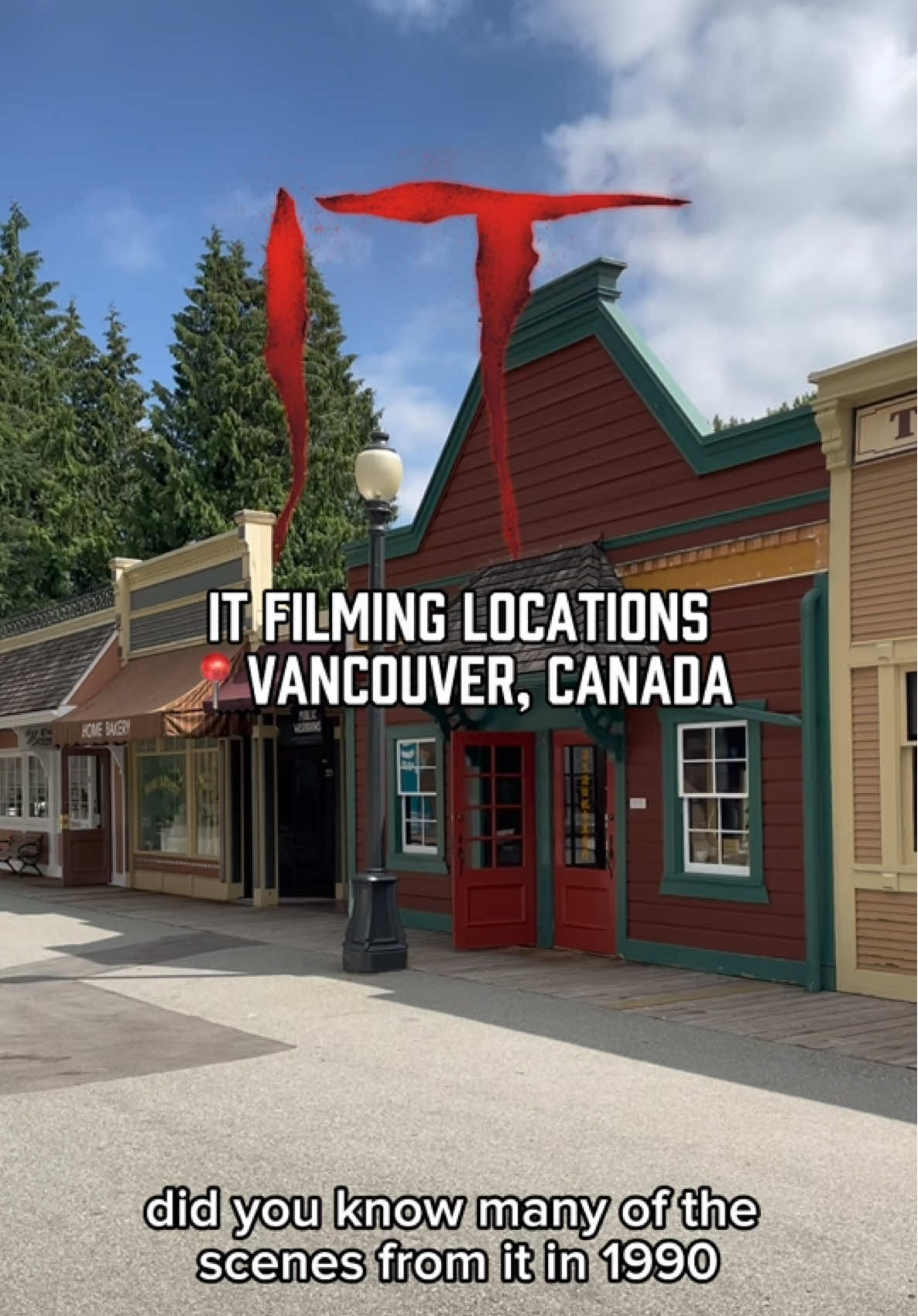 🎈Fliated away to Canada to face a film that haunted me as a child. Have you been to any of these? #ittheclown #pennywisethedancingclown #filmtok #horrortok #filmlocation 