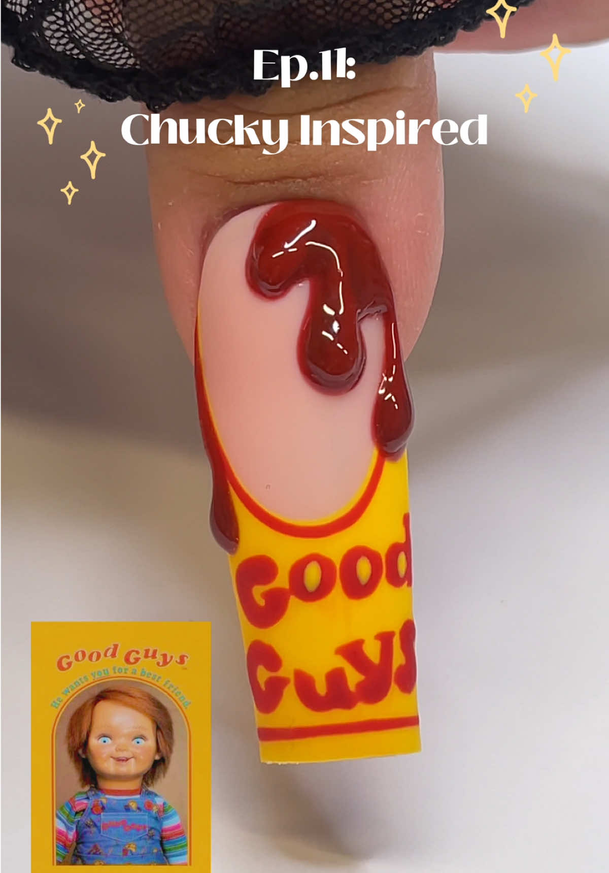 Wanna Play? 💅🏼❤️‍🔥 #chucky #nails #nailart #series #3dnails #fypシ #fyppppppppppppppppppppppp 