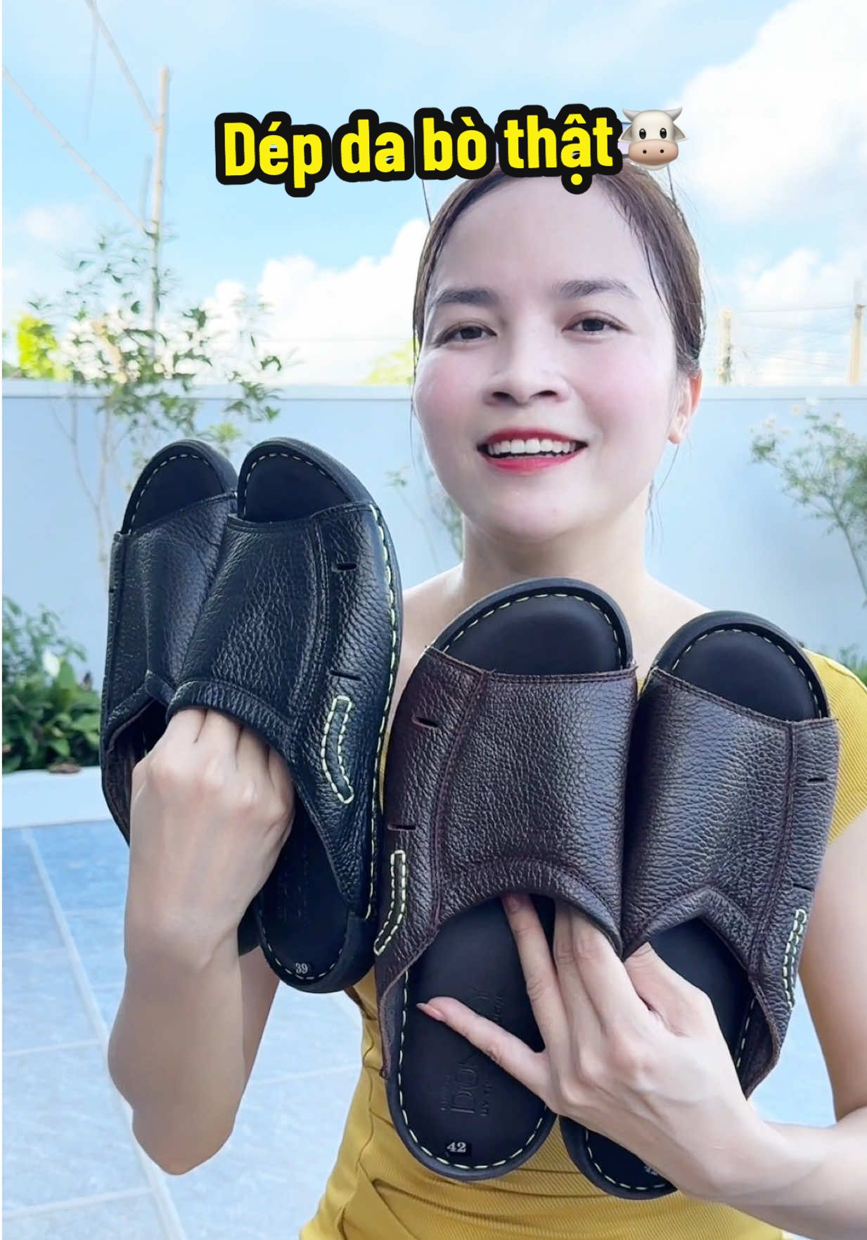 Trả lời @HAN LÊ dép da bò quai  ngang #depdanam #depdabo #depdacaocap #vanvuive6262 #xhtiktok 