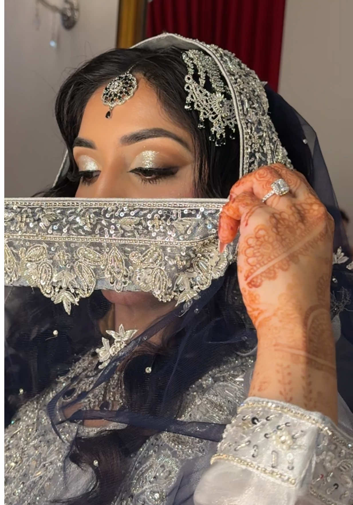 Bridal Makeup 🤍💍 #bride #makeup 