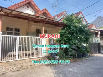 Rumah Dekat Plaza THB di Taman Harapan Baru, Medan Satria - Bekasi Luas tanah 66 m² Luas bangunan 46 m² Listrik 1300 watt Air tanah Kamar tidur 2 Kamar mandi 1 SHM  Rp. 520 Juta (nego) Jalan depan rumah 2 mobil. Lokasi dekat Plaza THB Dekat RS. EMHAKA Tidak banjir. Hubungi : Tika 0852 888 111 08 Ray White Harapan Indah my #rumahmurah #rumahdijualmurah  #tamanharapanbaru #infoproperti #propertidibekasi