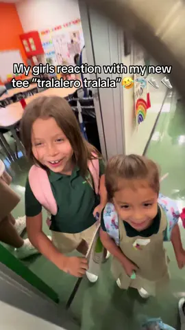 Tralalero tralala shirt 🦈👟👟💕🤣 #iloveit #mygirls #tralalerotralala 