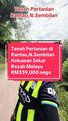 🏡 TANAH UNTUK DIJUAL 📍 Kg Sega Hulu, Rantau, Negeri Sembilan 📐 Keluasan Tanah 	•	Geran 1 : 2.90 ekar 	•	Geran 2 : 2.09 ekar ➡️ Jumlah keseluruhan : 4.99 ekar 📄 Butiran Tanah 	•	Status : Pertanian (Tanaman Getah) 	•	Geran : Rezab Melayu 	•	Akses jalan sedia ada 	•	Ada tiang TNB 🔑 Kelebihan 	•	2 geran, 1 harga 	•	Dijual sekali gus (tidak berasingan) 	•	Pembelian secara tunai 💰 Harga Jualan RM339,000 (Nego) 📞 Hubungi Segera: Syahfizal Sanip (REN63765) – 019-2935184 Fateha Musa (REN76074) – 019-3995184 #syahfizalproperty #perundinghartanahberdaftar #hartanahmalaysia #seremban #CapCut  