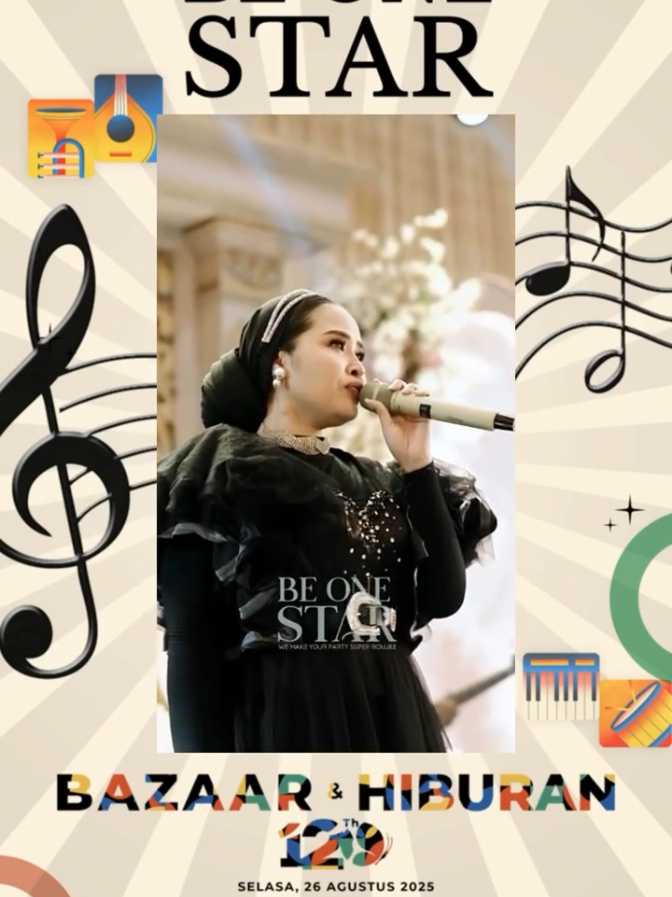 Malam spesial Milad 120 Ponpes Suryalaya! 26 Agustus 2025 Mulai jam 20.00 WIB Konser MUSICASE Guest Star: Be One Star @beonestar.official Yuk ramaikan, nikmati hiburan seru, hadiah menarik, kuliner, fashion & banyak lagi! MC: Announcer Inayah Radio 100.8 FM #Milad120PonpesSuryalaya #KonserMusicase #beonestar   Tasik