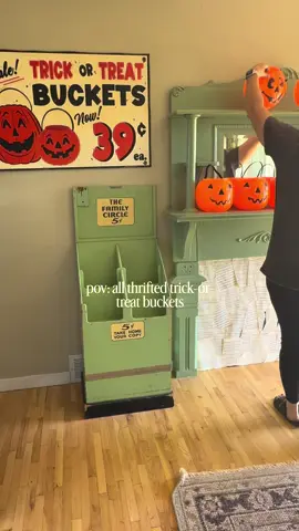 How many trick-or-treat buckets is too many? 🎃 All I know is they look PERFECT with this sign from @weatheredwhitebarn 🎃 Weathered, vintage style and OH SO CUTE!  Check out the @weatheredwhitebarn Halloween sign drop on September 5th! Stay tuned for more fun ideas this week to use these classic trick-or-treat buckets!  #vintagehalloween #halloweeen #halloweensign #trickortreat🎃 #trickortreating 