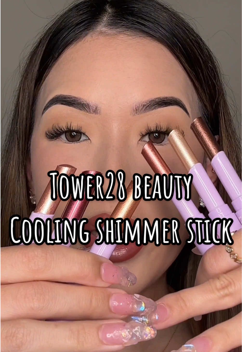 MESS FREE shimmery eyeshadow sticks @Tower 28 Beauty ✨✨ #tower28beauty #shimmereyeshadow #eyeshadowstick #tower28makeup #eyeshadow 